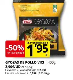 Supermercados MAS VICI Gyozas de pollo oferta