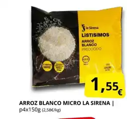 Supermercados MAS LA SIRENA Arroz blanco micro oferta
