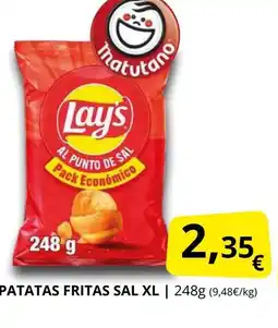 Supermercados MAS Patatas fritas sal xl oferta