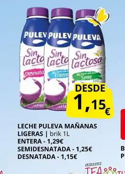 Supermercados MAS Leche puleva mañanas ligeras oferta