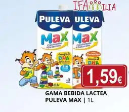 Supermercados MAS PULEVA Gama bebida lactea oferta