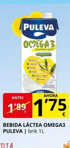 Supermercados MAS PULEVA Bebida láctea omega3 oferta