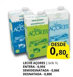 Supermercados MAS Leche açores entera oferta