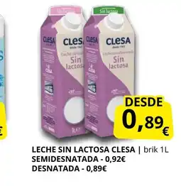 Supermercados MAS CLESA Leche sin lactosa oferta