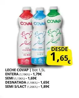 Supermercados MAS COVAP Leche oferta