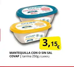 Supermercados MAS COVAP Mantequilla con o sin sal oferta