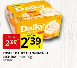 Supermercados MAS LA LECHERA Postre dalky flan/ nata oferta
