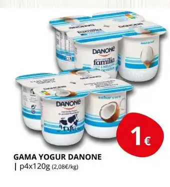 Supermercados MAS DANONE Gama yogur oferta