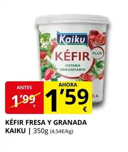 Supermercados MAS KAIKU Kéfir fresa y granada oferta