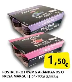 Supermercados MAS MARGUI Postre prot 0%mg arándanos o fresa oferta