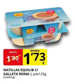 Supermercados MAS REINA Natillas equilib c/galleta oferta