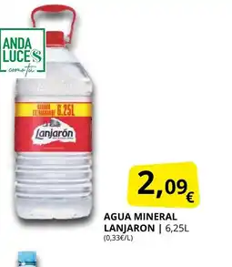 Supermercados MAS LANJARON Agua mineral oferta