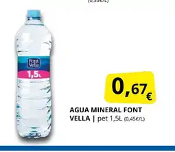 Supermercados MAS FONT VELLA Agua mineral oferta