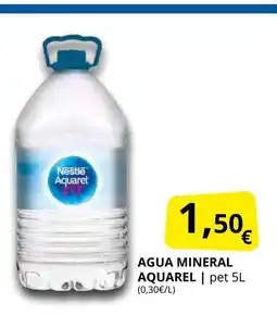Supermercados MAS AQUAREL Agua mineral oferta