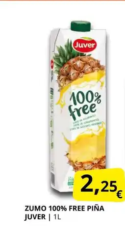 Supermercados MAS JUVER Zumo 100% free piña oferta