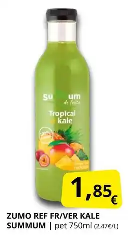 Supermercados MAS SUMMUM Zumo ref fr/ver kale oferta