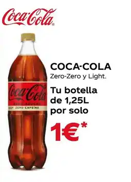 Supermercados MAS COCA-COLA Zero-Zero y Light oferta