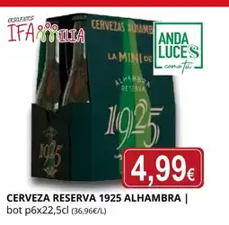 Supermercados MAS 1925 ALHAMBRA Cerveza reserva oferta