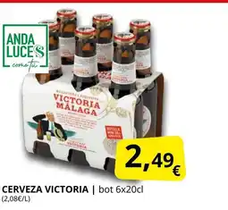 Supermercados MAS VICTORIA Cerveza oferta