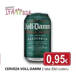 Supermercados MAS VOLL-DAMM Cerveza oferta