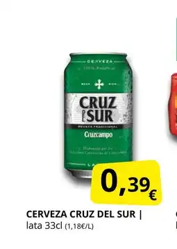 Supermercados MAS CRUZ DEL SUR Cerveza oferta