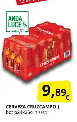 Supermercados MAS CRUZCAMPO Cerveza oferta