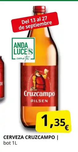 Supermercados MAS CRUZCAMPO Cerveza oferta