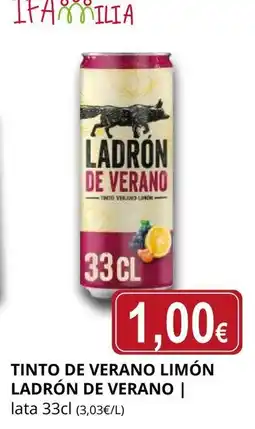 Supermercados MAS LADRÓN DE VERANO Tinto de verano limón oferta