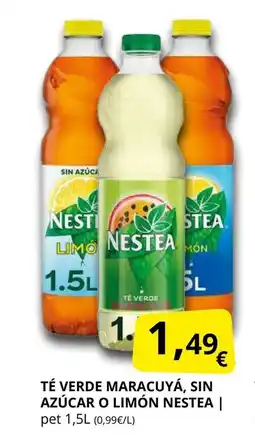 Supermercados MAS NESTEA Té verde maracuyá, sin azúcar o limón oferta