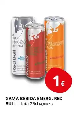 Supermercados MAS RED BULL Gama bebida energ oferta