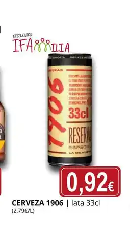Supermercados MAS 1906 Cerveza oferta