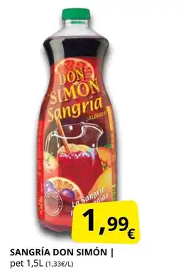 Supermercados MAS DON SIMÓN Sangría oferta
