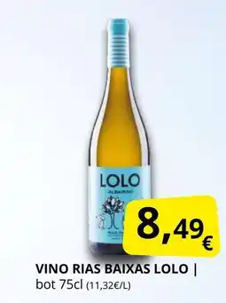 Supermercados MAS LOLO Vino rias baixas oferta