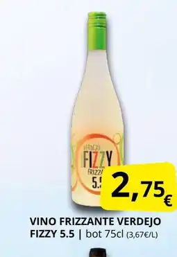 Supermercados MAS FIZZY 5.5 Vino frizzante verdejo oferta