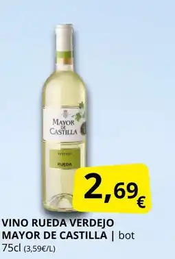 Supermercados MAS MAYOR DE CASTILLA Vino rueda verdejo oferta