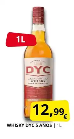 Supermercados MAS Whisky dyc 5 años oferta