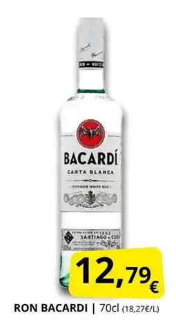 Supermercados MAS BACARDI Ron oferta