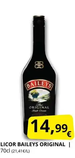 Supermercados MAS Licor baileys original oferta