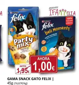 Supermercados MAS FELIX Gama snack gato oferta