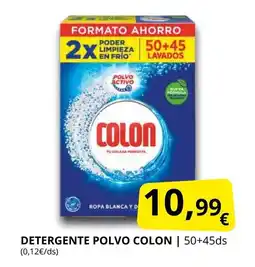Supermercados MAS COLON Detergente polvo oferta