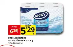 Supermercados MAS NICKY Papel higiénico selección oferta