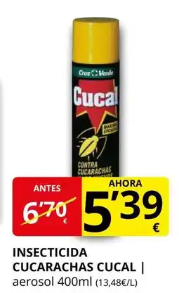 Supermercados MAS CUCAL Insecticida cucarachas oferta
