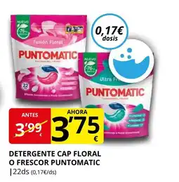 Supermercados MAS PUNTOMATIC Detergente cap floral o frescor oferta