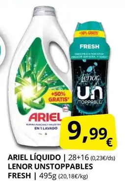 Supermercados MAS ARIEL Líquido oferta