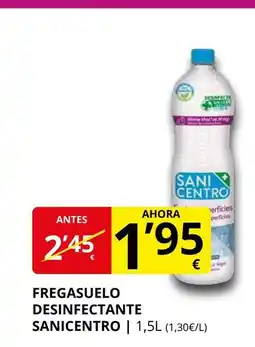 Supermercados MAS SANICENTRO Fregasuelo desinfectante oferta