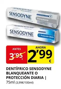 Supermercados MAS Dentífrico sensodyne blanqueante o protección diaria oferta