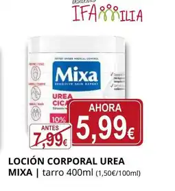Supermercados MAS MIXA Loción corporal urea oferta