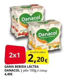 Supermercados MAS DANACOL Gama bebida láctea oferta