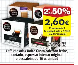 FROIZ Café cápsulas Dolce Gusto café con leche, cortado, espresso intenso original o descafeinado oferta