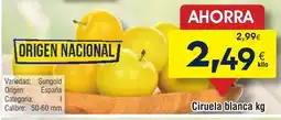 FROIZ Ciruela blanca oferta